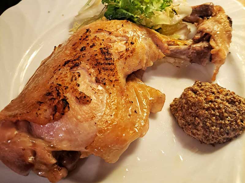 華見鶏のコンフィ