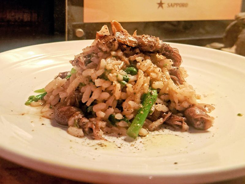 ホタルイカと菜の花のリゾッ卜